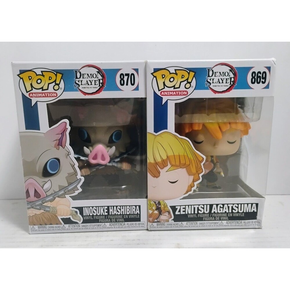 FUNKO POP! ANIMATION DEMON SLAYER FIGURE LOT #869 & #870 W BONUS FUNKO POP READ!